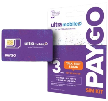 🇺🇸ultra mobile paygo | 美国实体手机卡 | 直接给eSIM二维码 24小时发货｜若需要实体卡联系客服
